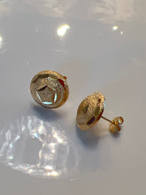 Load image into Gallery viewer, Aritos enchape de oro