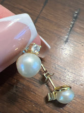 Load image into Gallery viewer, Aritos Plata 925 con baño de Oro