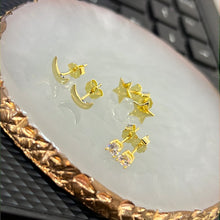 Load image into Gallery viewer, Aritos Plata 925/ Baño de Oro