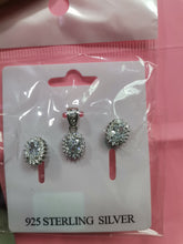 Load image into Gallery viewer, Juego Plata Aretes/Collar