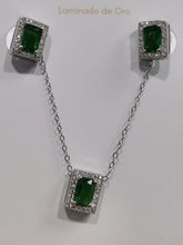 Load image into Gallery viewer, Juego Plata Aretes/Collar
