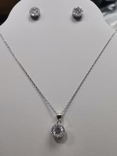 Load image into Gallery viewer, Juego Collar/Aretes (Plata) 2-12