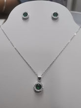 Load image into Gallery viewer, Juego Collar/Aretes (Plata) 2-12
