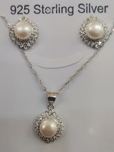 Load image into Gallery viewer, Juego Collar/Aretes (Plata) 2-12