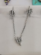 Load image into Gallery viewer, Juego Plata Aretes/Collar