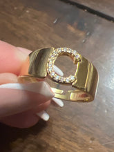 Load image into Gallery viewer, Anillo Plata con baño de Oro - Letras
