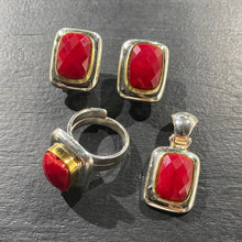 Load image into Gallery viewer, Set Aritos/Dije y anillo Plata
