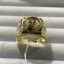Load image into Gallery viewer, Anillo Plata con baño de Oro - Caballero
