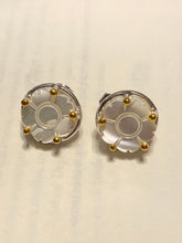 Load image into Gallery viewer, Aritos plata con piedra
