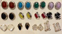 Load image into Gallery viewer, Aritos plata con piedra
