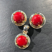 Load image into Gallery viewer, Set Aritos/Dije y anillo Plata
