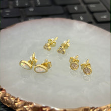 Load image into Gallery viewer, Aritos Plata 925/ Baño de Oro
