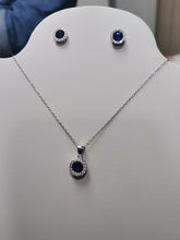 Load image into Gallery viewer, Juego Collar/Aretes (Plata) 2-12
