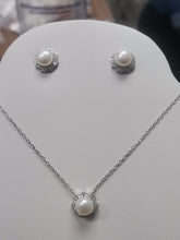 Load image into Gallery viewer, Juego Collar/Aretes (Plata) 2-12
