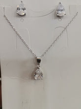 Load image into Gallery viewer, Juego Collar/Aretes (Plata) 2-12
